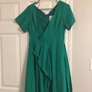 Emerald green vintage inspired dress